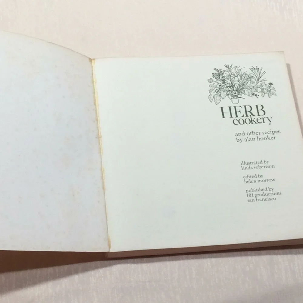 Vintage herb cookery