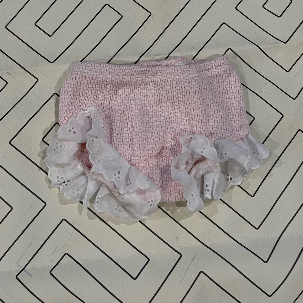 Paty Baby Bloomers with Eyelet Trim