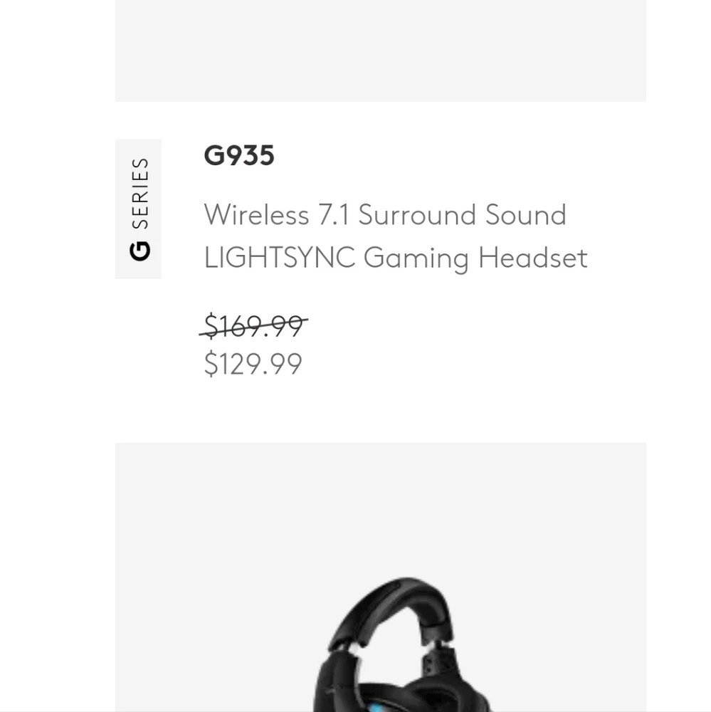 Logitech competition gaming