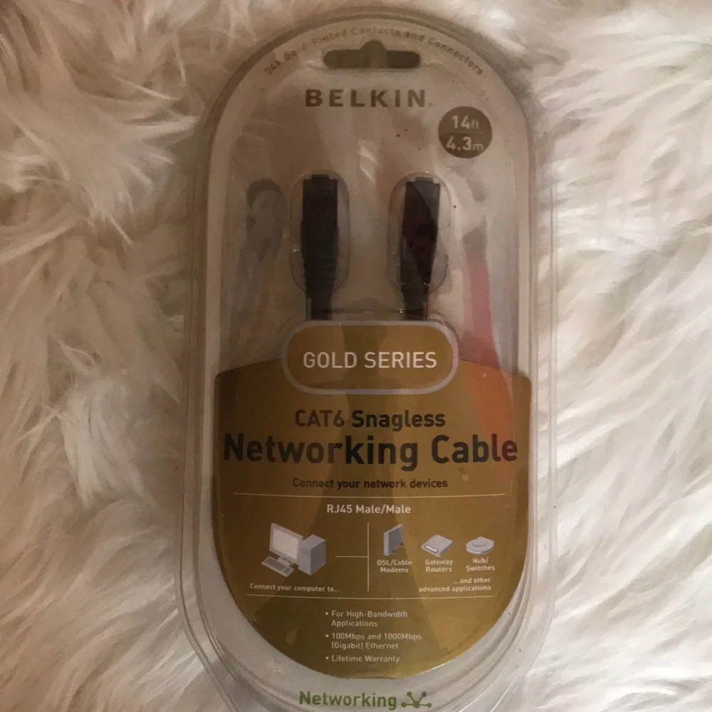 Belkin Networking cable cat6 Snagless Gold Series