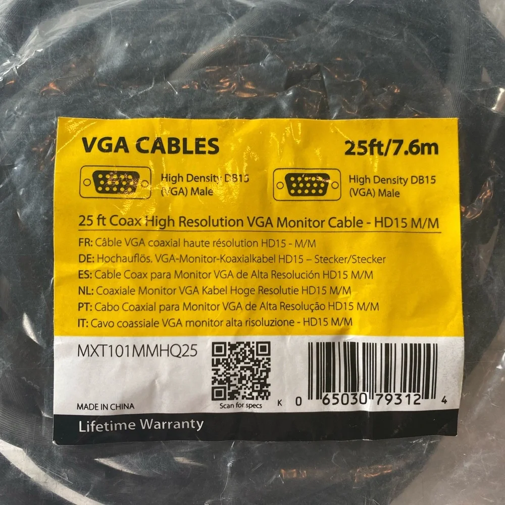 N/A 25ft coax