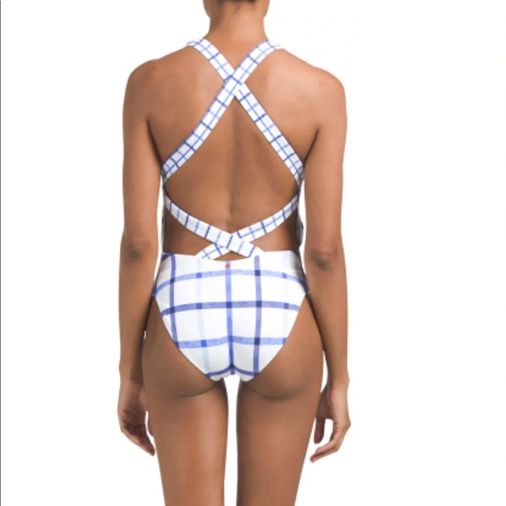 Red carter one piece swimsuit