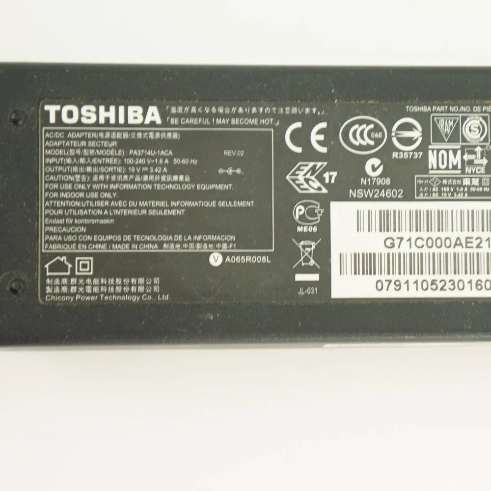 Toshiba item specifics