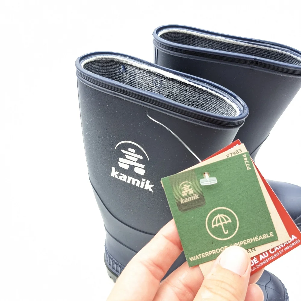 KAMIK Stomp Waterproof Rain Boots Navy