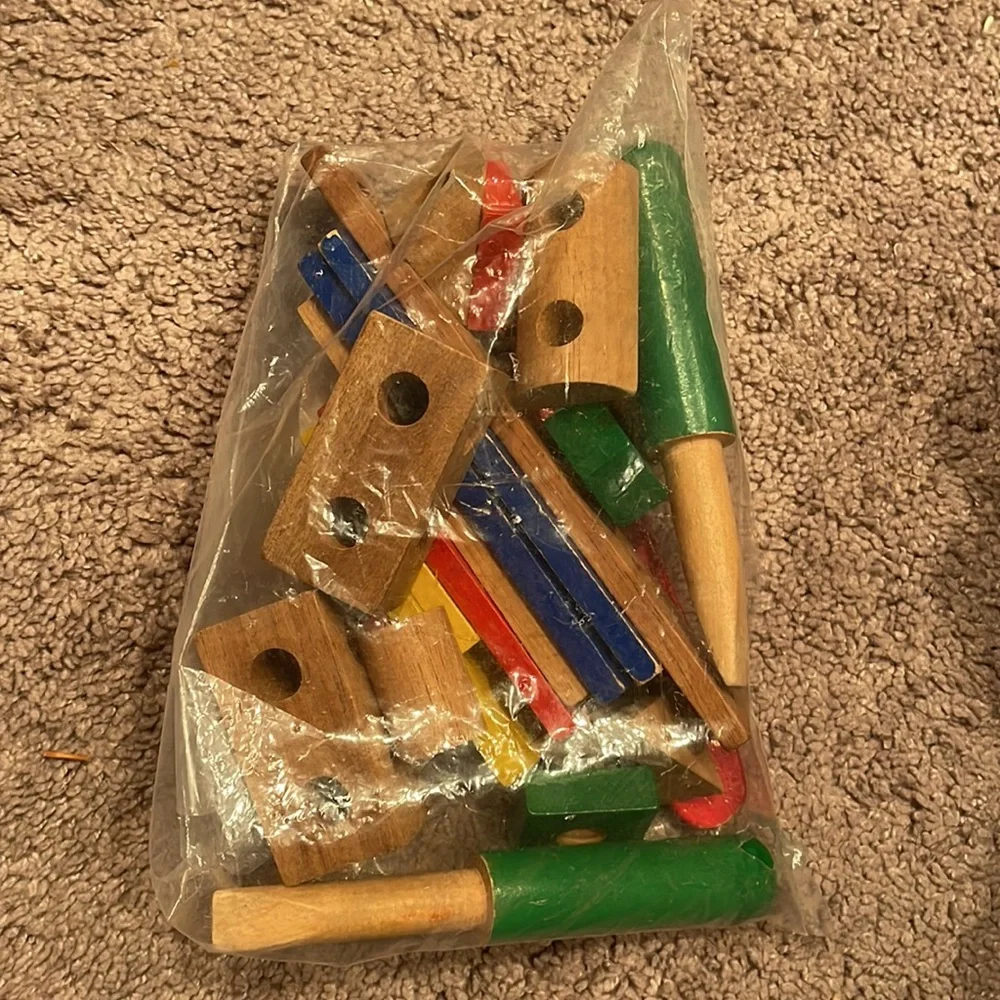 Wooden colored tools wooden kids