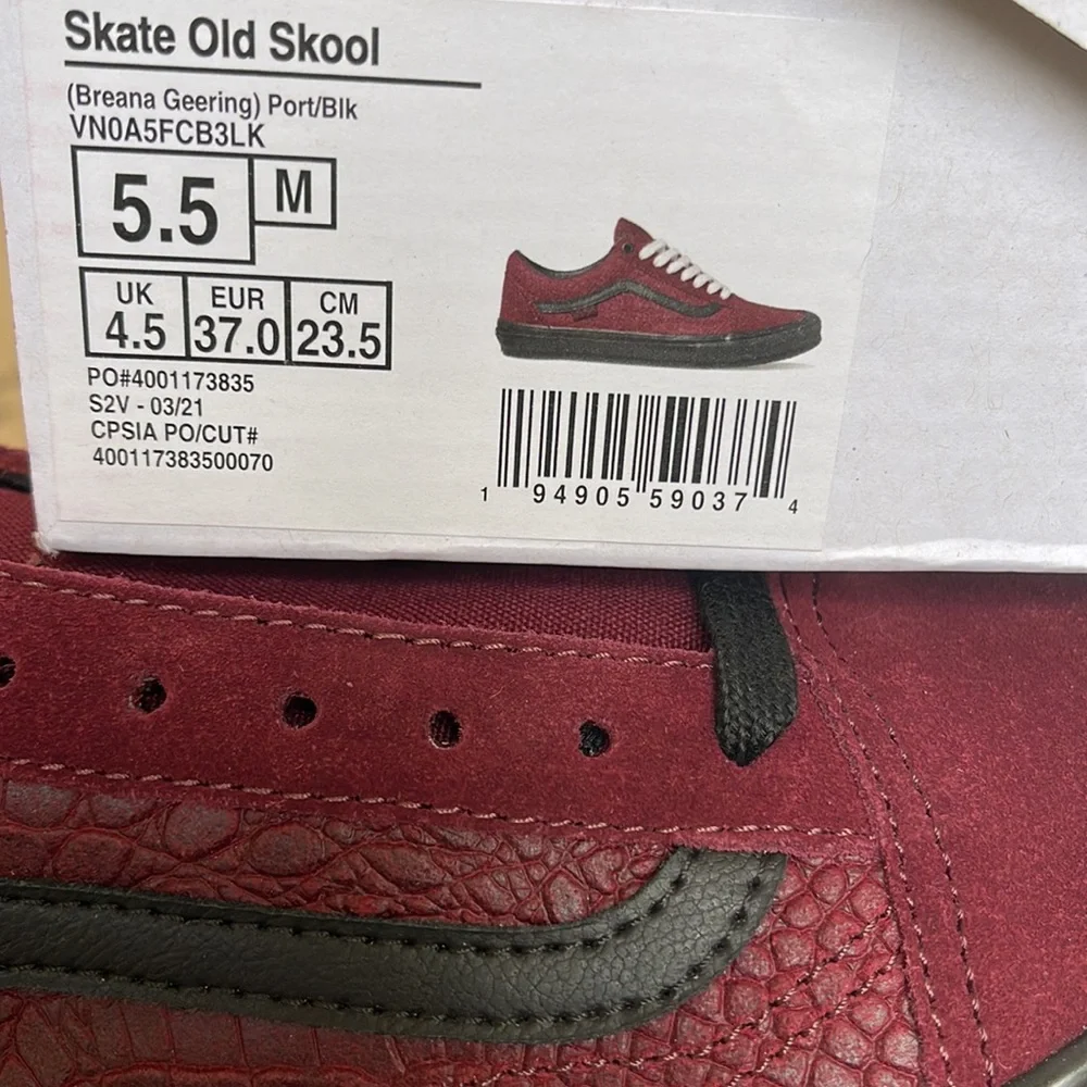 Vans new box