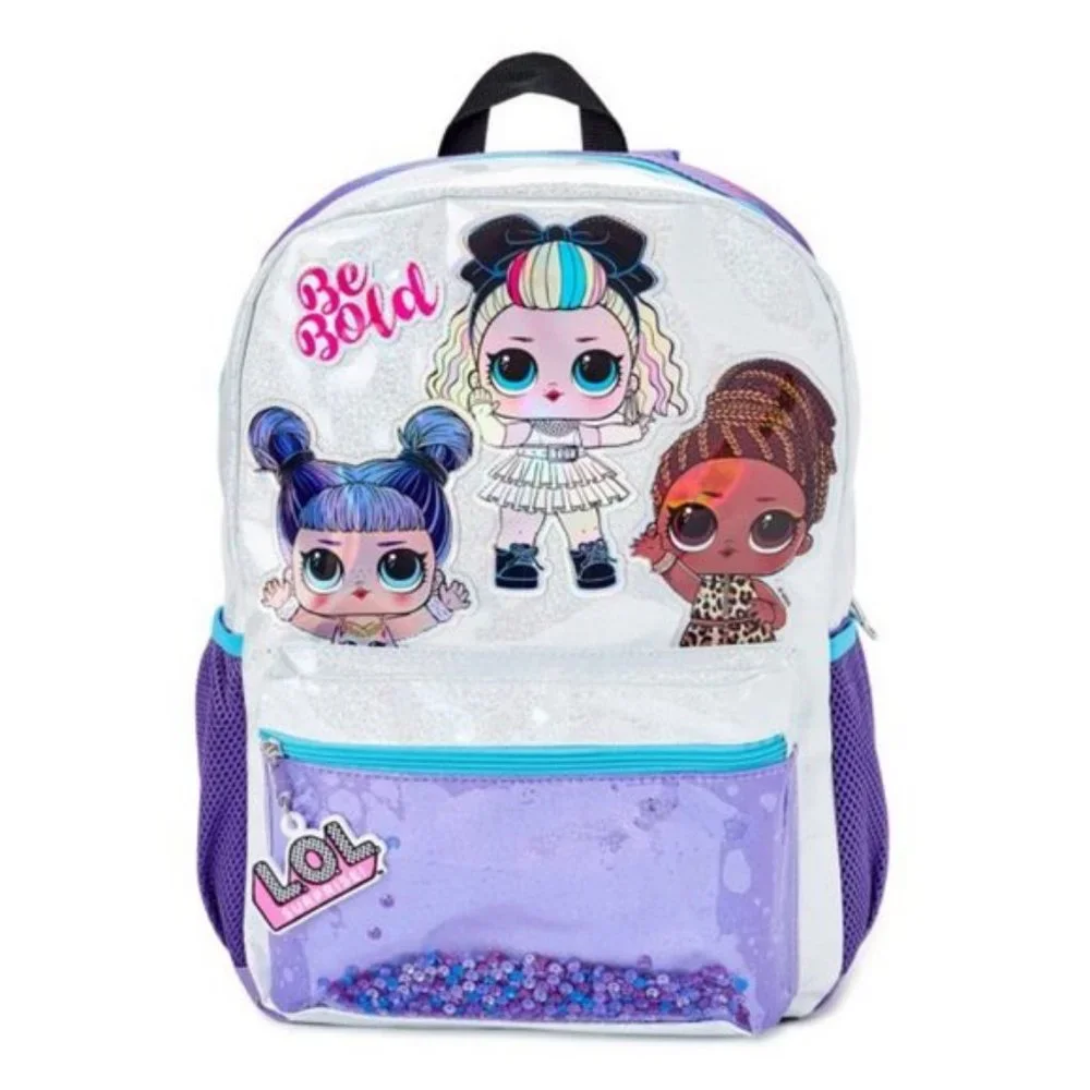 L.O.L Surprise Girl's Be Bold Glitter Purple Backback