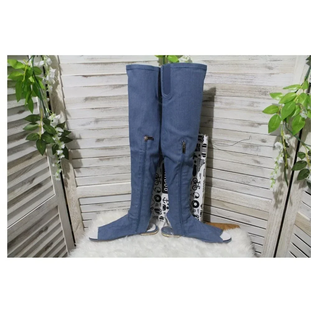 Women’s Bamboo Knee Flat Boots (66)
