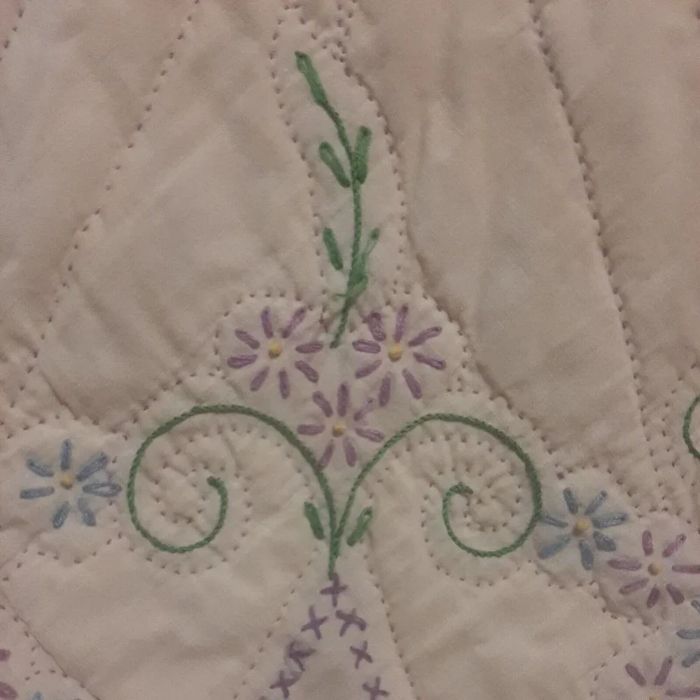 Handmade vintage purple
