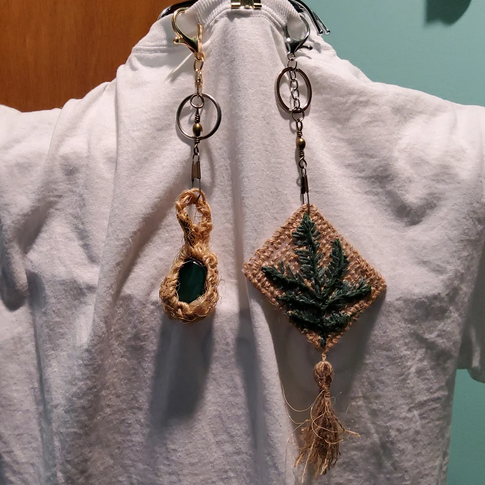 Natural Fiber Key Chains