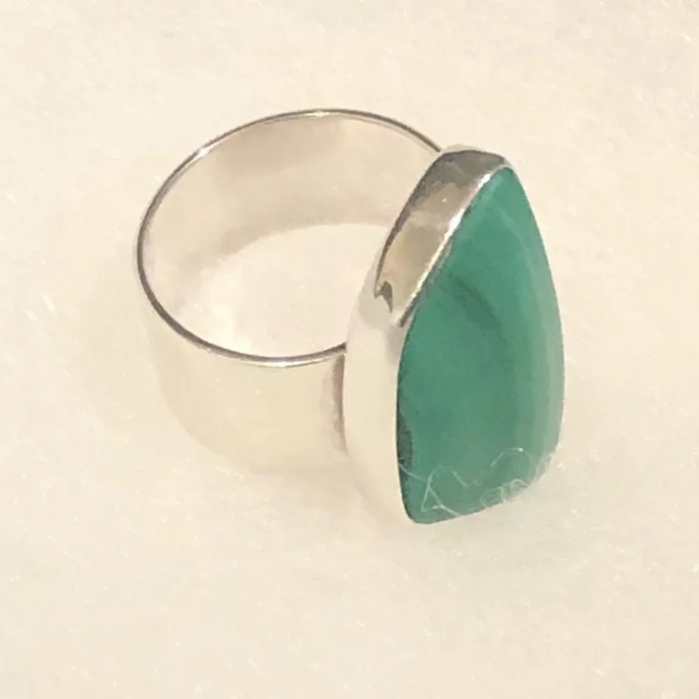 Vintage malachite sterling
