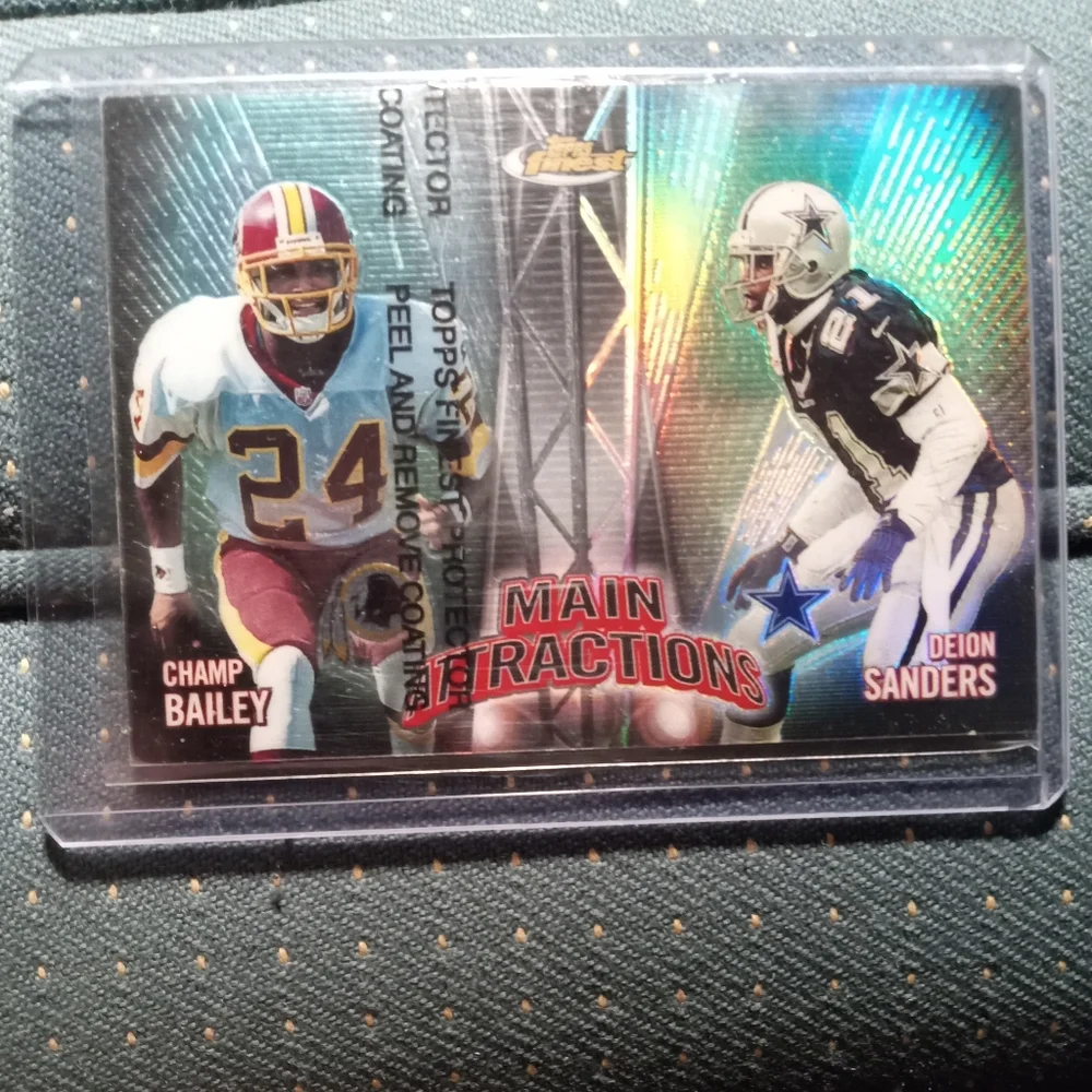 Deion Sanders + Champ Bailey (rc) Topps Finest 