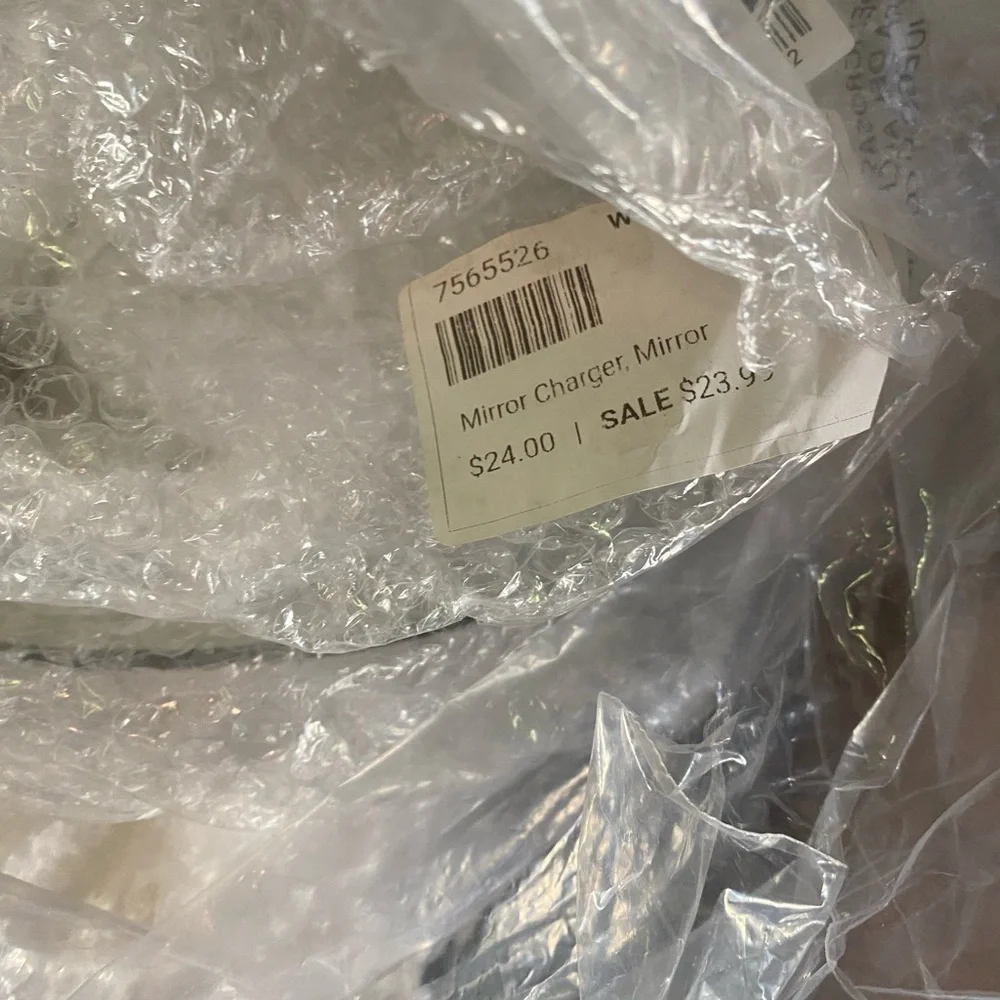 West Elm 25”h 13” glass