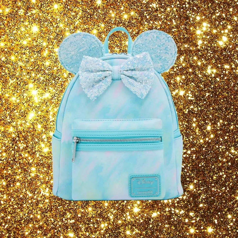 Loungefly Disney Minnie Mouse Sequin Bow Mini Backpack