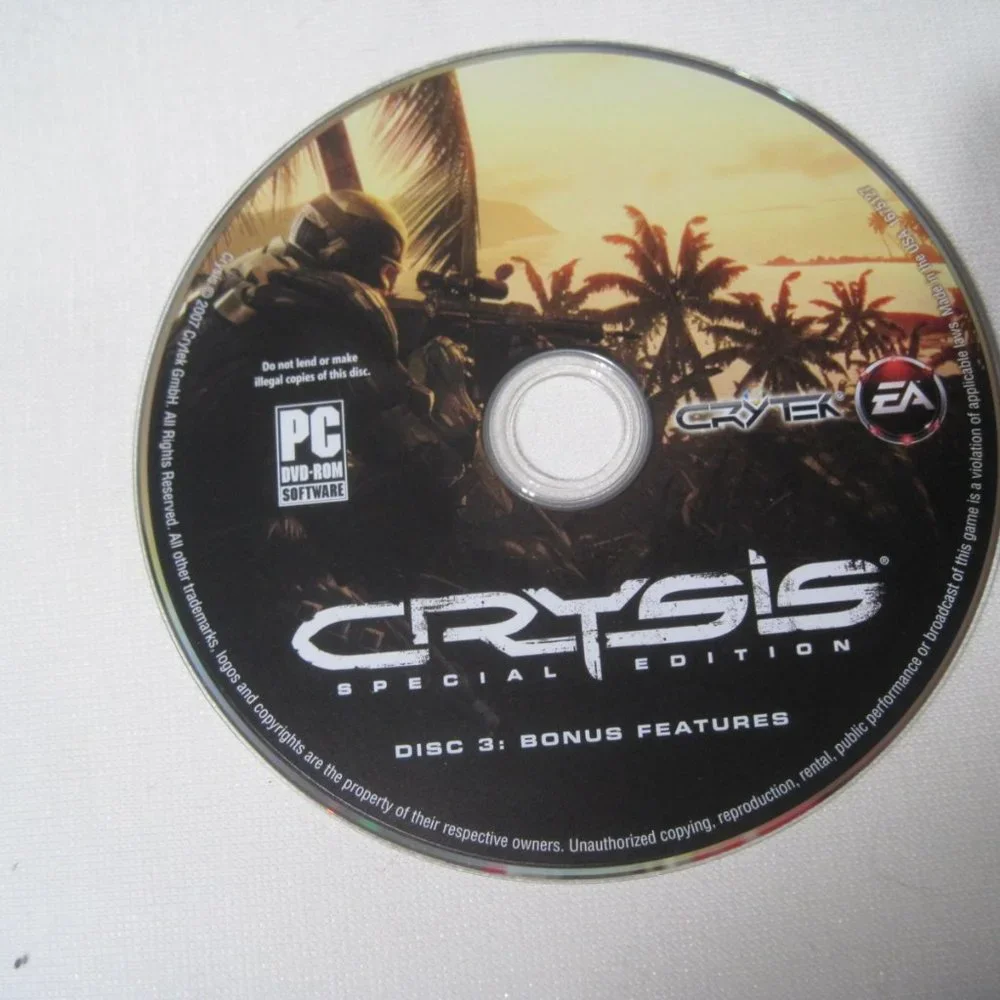 CRYSIS Limited Edition and CRYSIS WARHEAD and Wars PC Games (2008, rated M 17+)