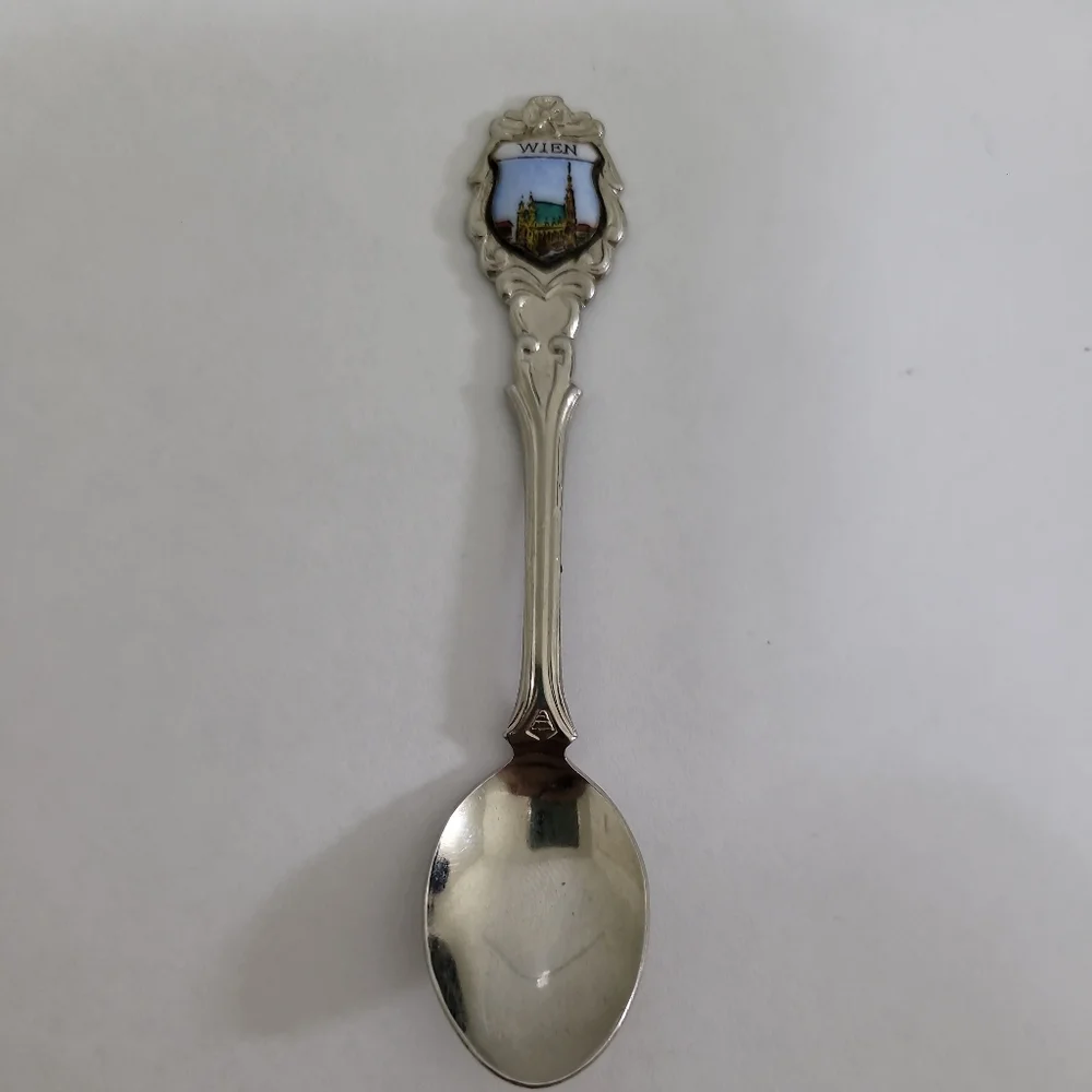 Vintage Collector's Spoon Wien Silver Tone