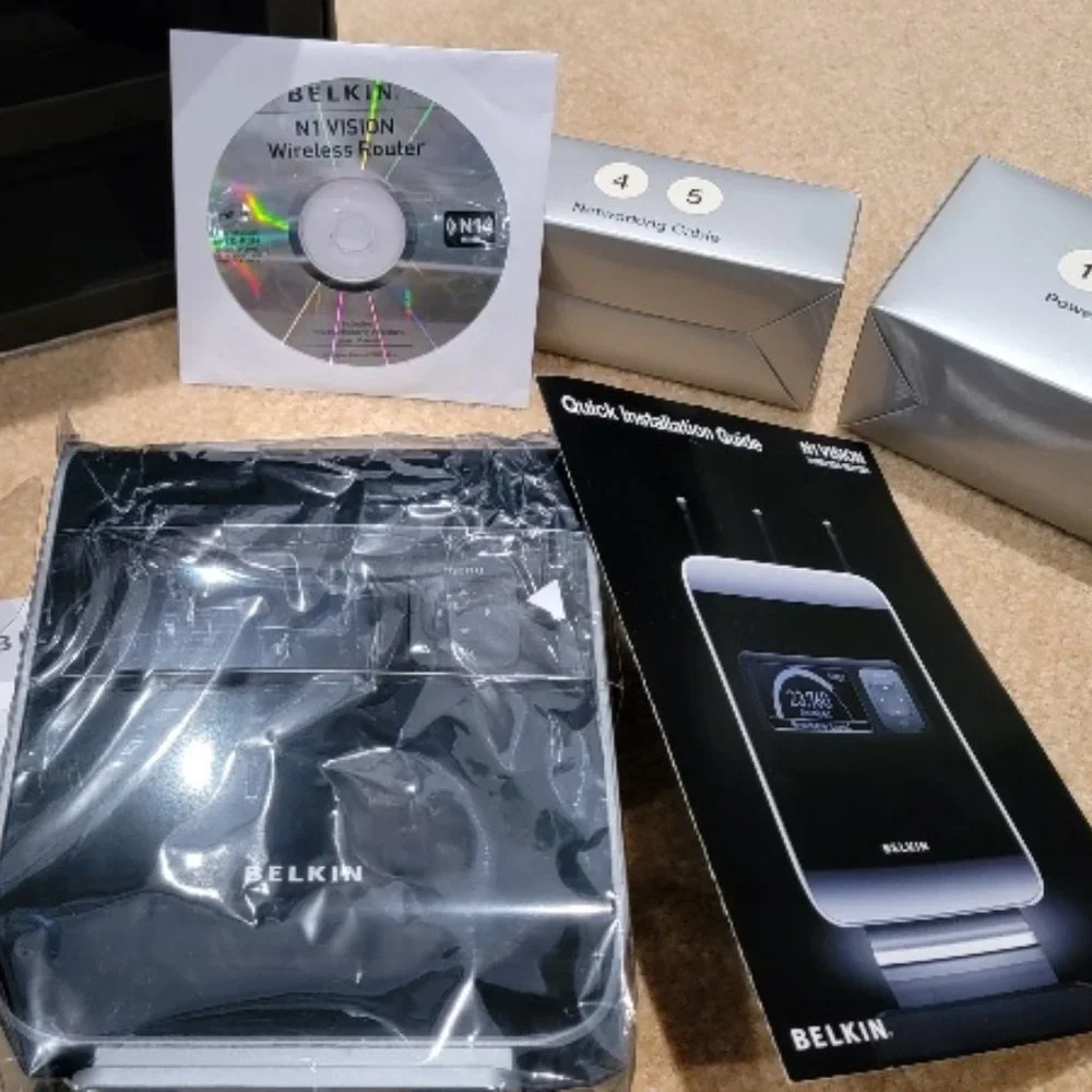 Belkin N1 Vision Wireless MIMO Router #F5D8232-4 COOL Screen