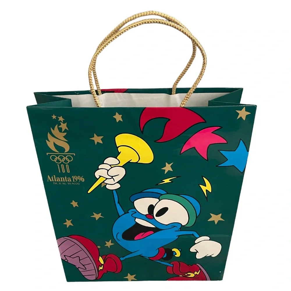 1996 Atlanta Olympics Mascot Izzy Hallmark Gift Bag Collection Games