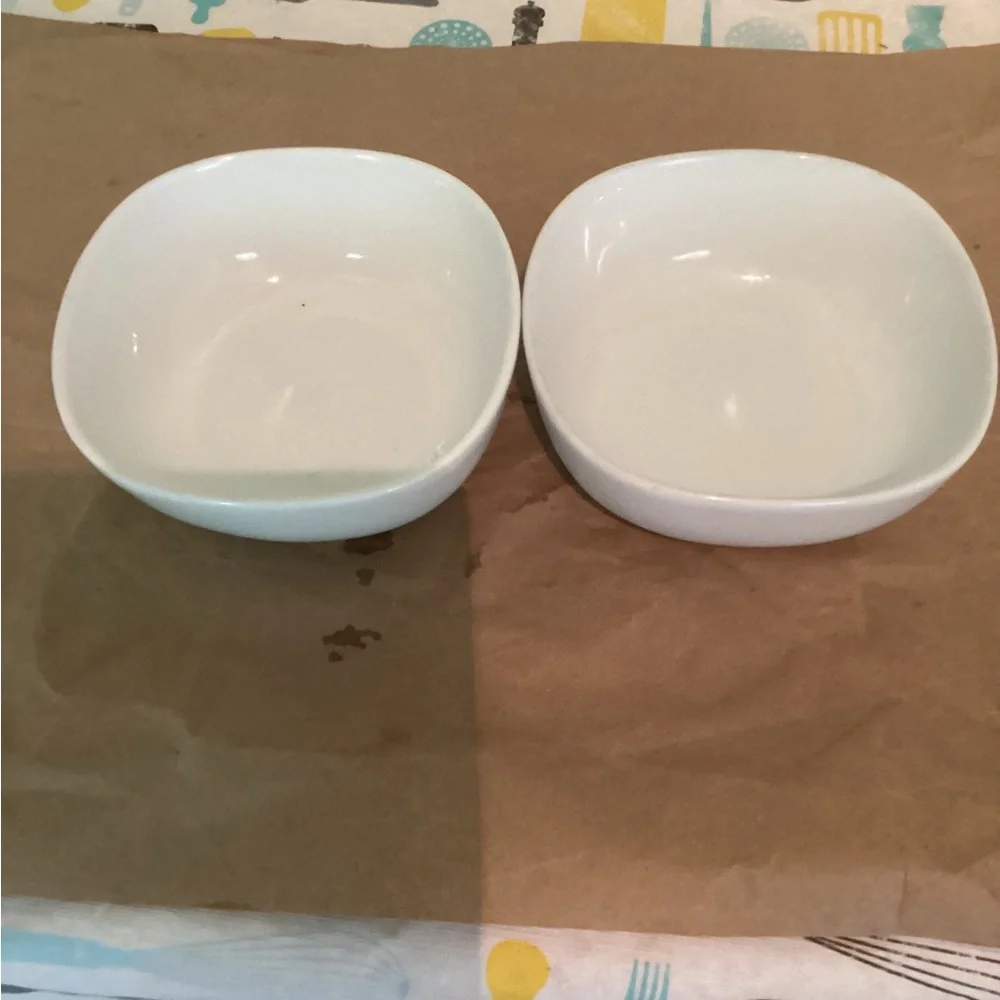 Crate&Barrel white porcelain