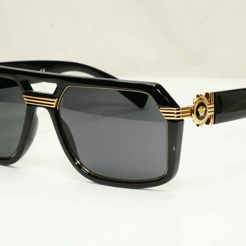 Versace Men's Black Medusa Sunglasses