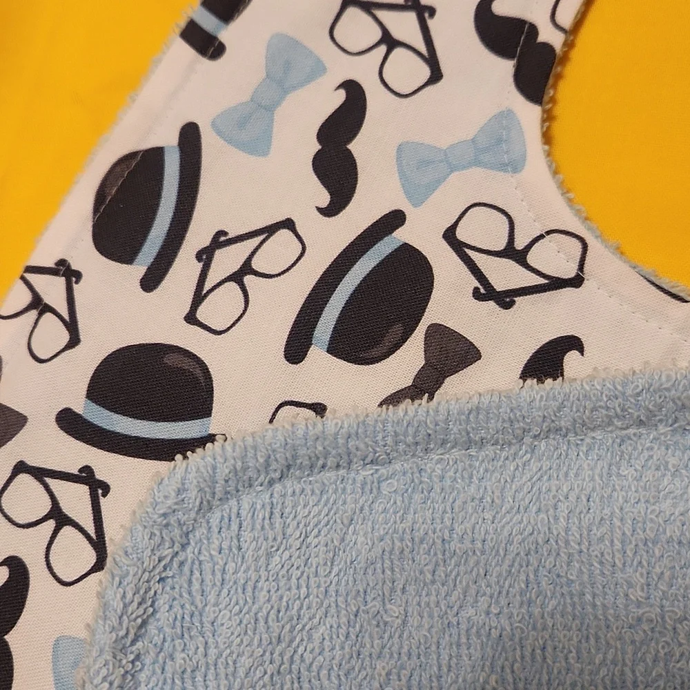 Handmade Baby Bibs for boys. Set of 3.