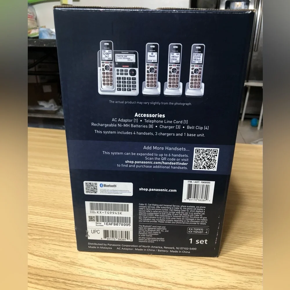Panasonic cordless handsets