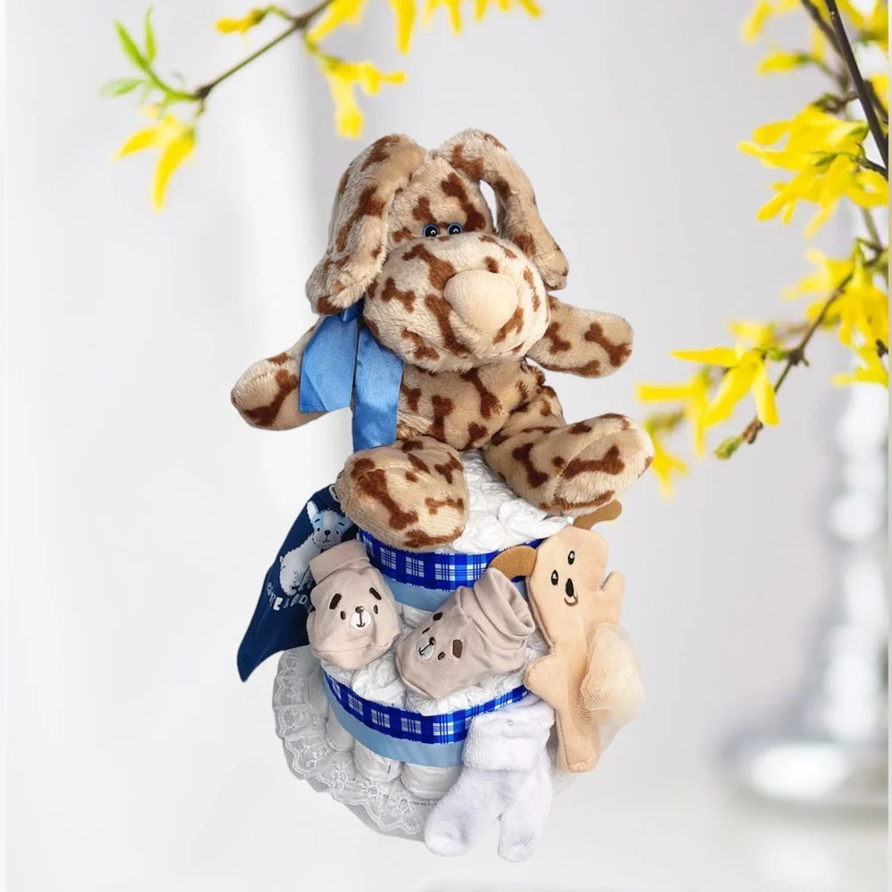 Puppy Diaper Cake, Doggy Diaper Cake