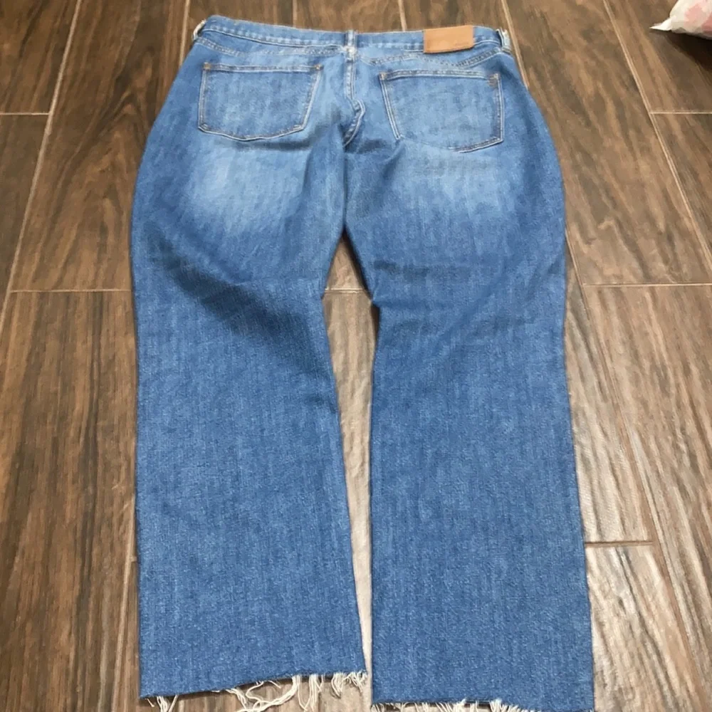 COPY - Madewell light medium wash slim boy jean unfinished hem