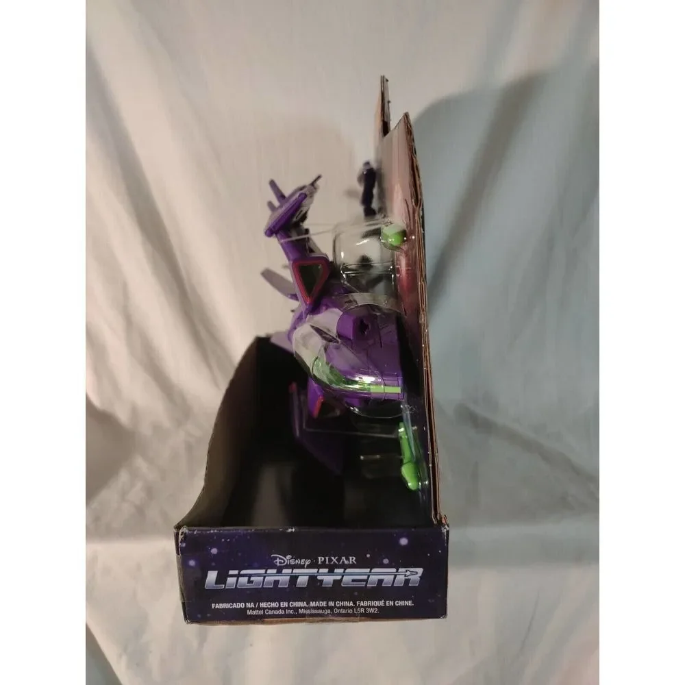 Disney Pixar Lightyear Hyperspeed Zurg Fighter Ship With Figure, Kids Toy