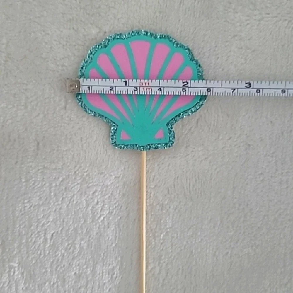 N/A glitter seashells