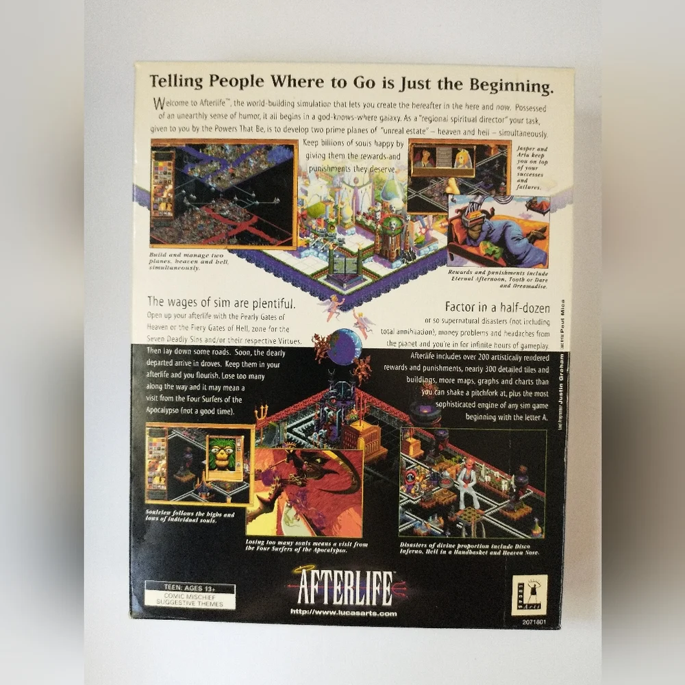 (Game Sealed!) Afterlife Big Box PC Game, CIB