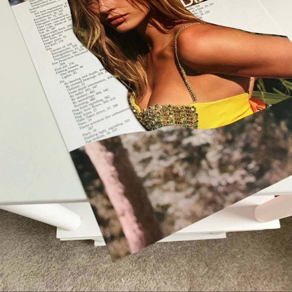 Editorial Collage Wall Art Hailey Bieber Yellow Top Portrait Chic Aesthetic