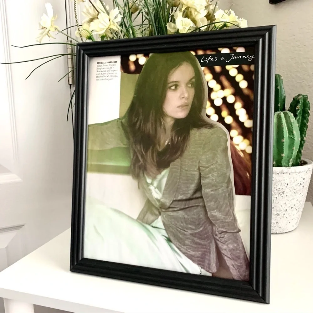 Danielle Panabaker Editorial Collage Wall Art Life’s a Journey Magazine Print