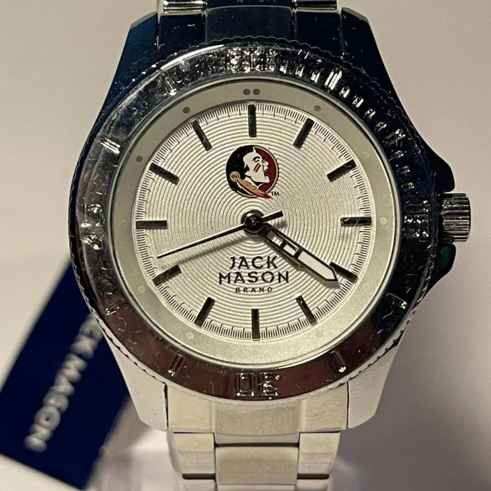 Florida State Seminoles OFFICIAL NCAA Stainless-Steel Watch by Jack Mason NEW