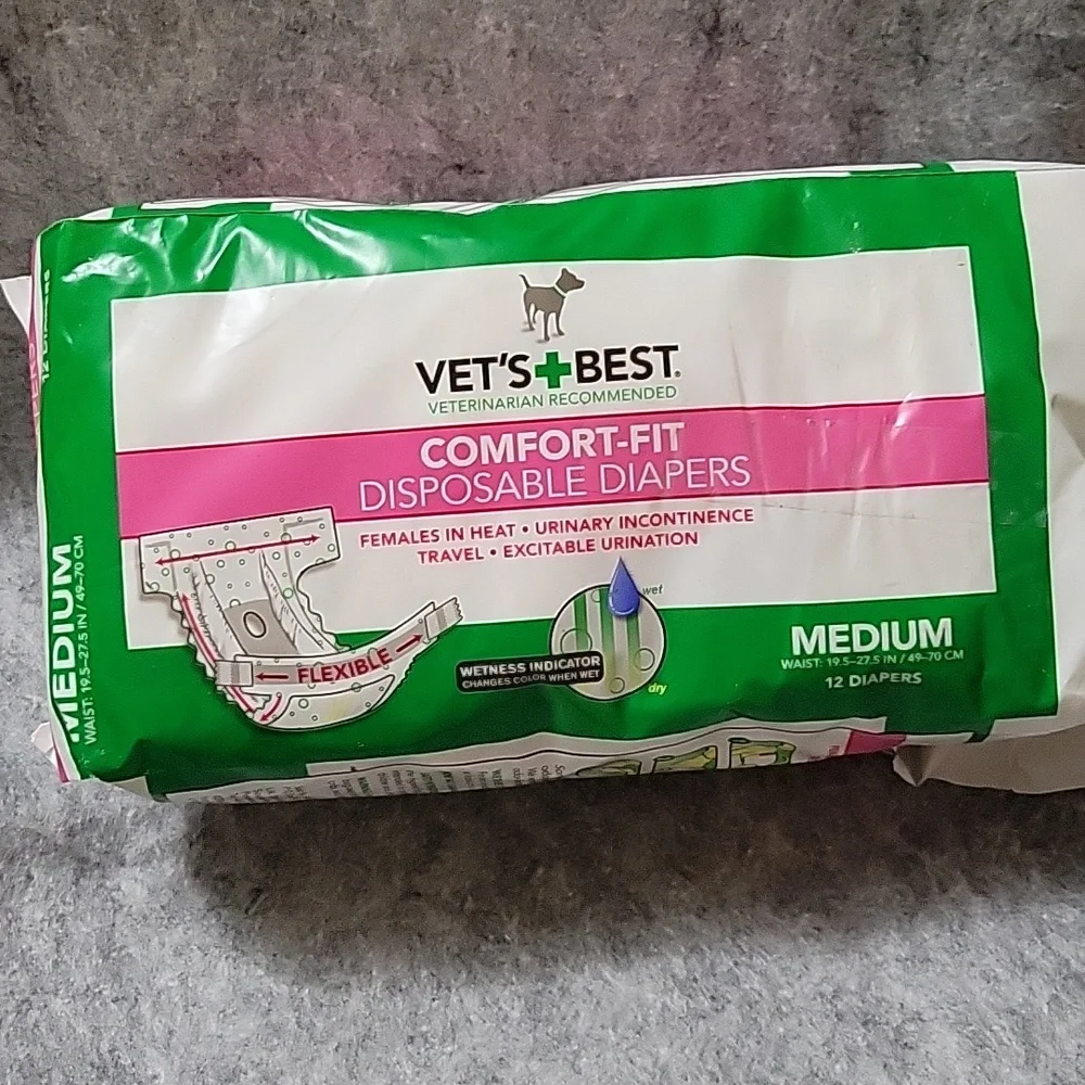 Vet's Best Disposable Diapers NEW
