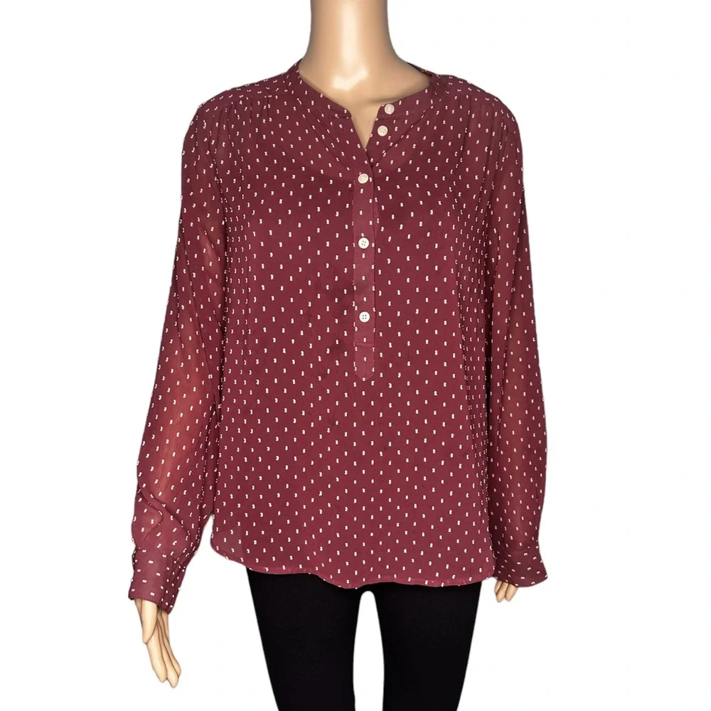 J.crew women’s long sleeve blouse size M