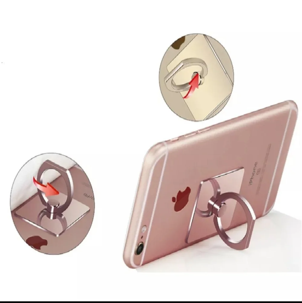 2 x 10 New Finger Ring Mobile Phone. Color Red, Rose