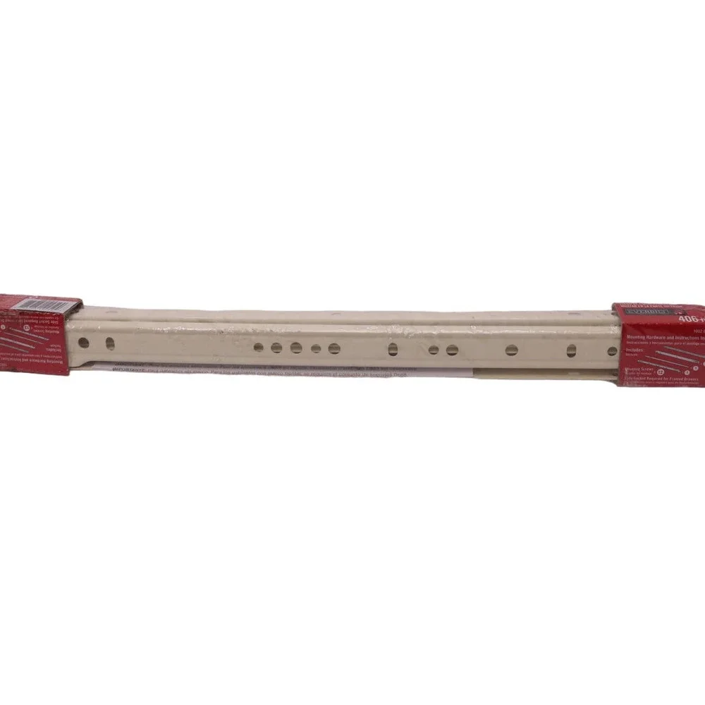 16 in. Self-Closing Bottom Mount Drawer Slide Set 1-Pair (2 Pieces), D68816E-W-W