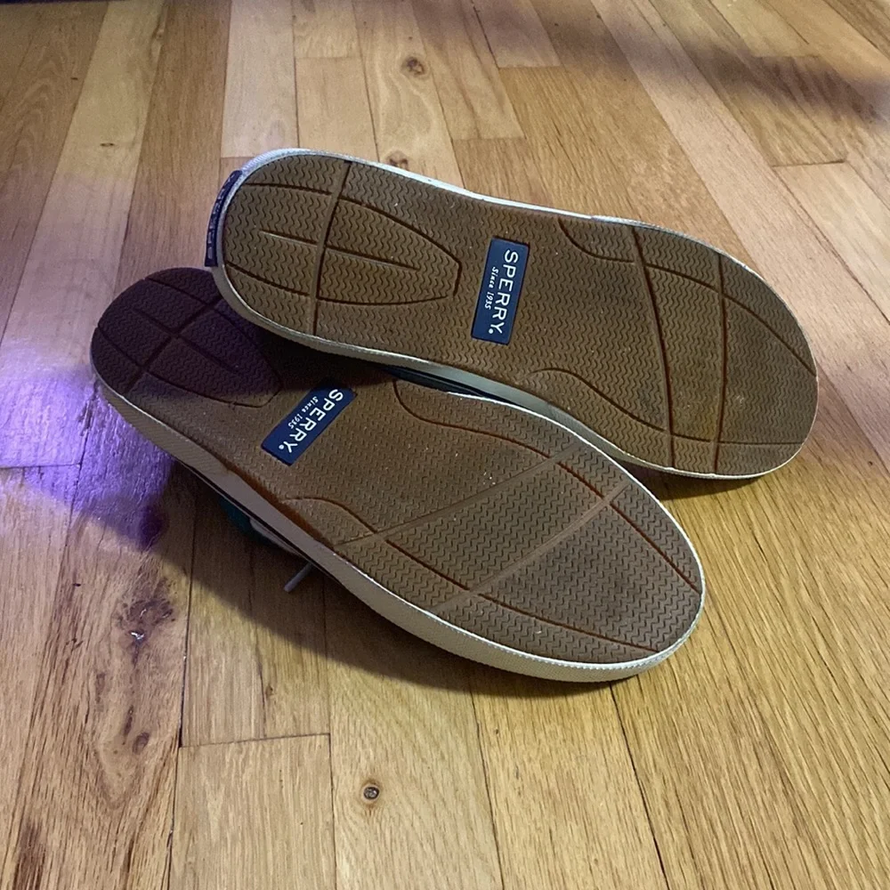 Sperry canvas worn