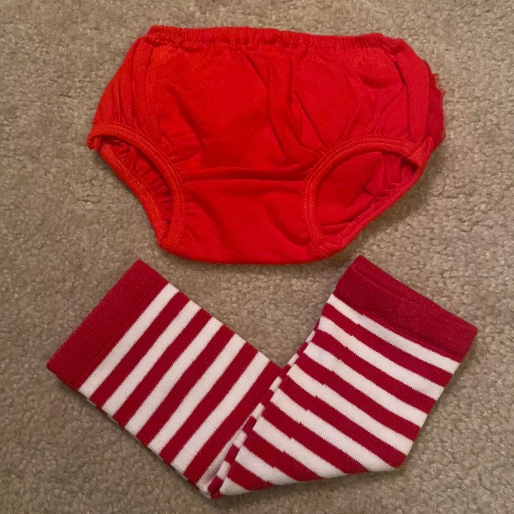 Ruffle Diaper Cover & Leg Warmer Set