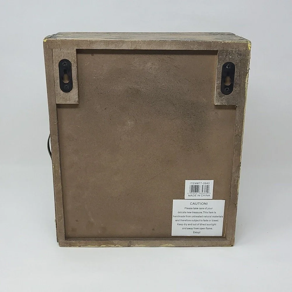 Unbranded distressed clock