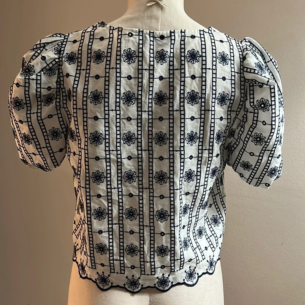 Zara embroidered cropped