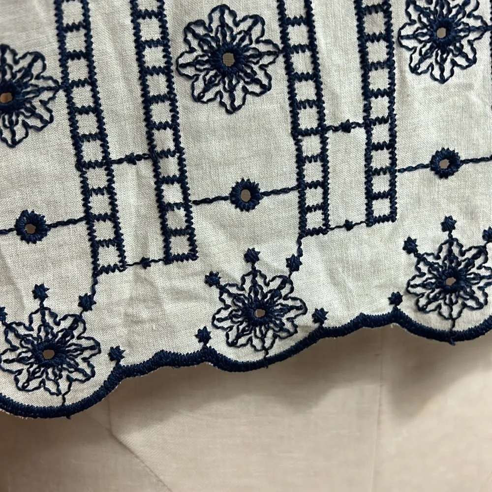 Zara embroidered cropped