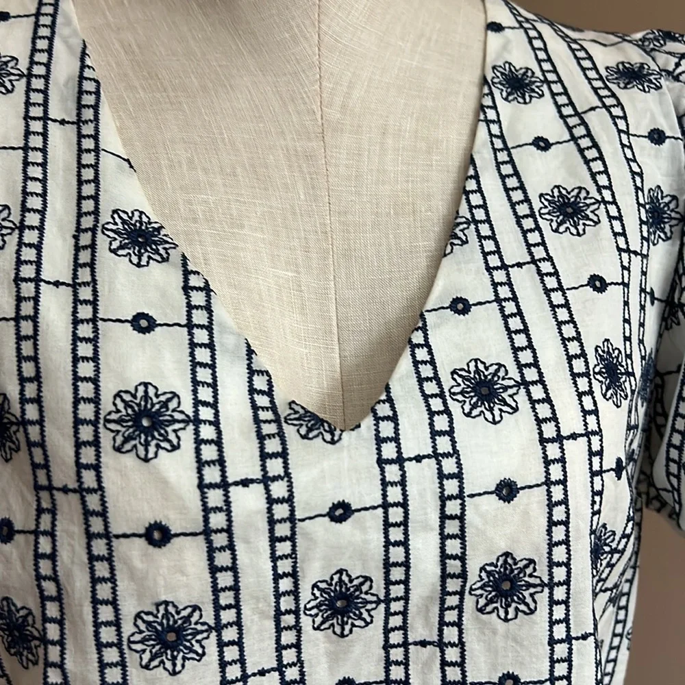 Zara embroidered cropped