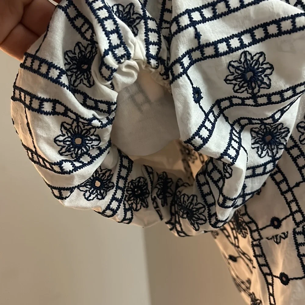 Zara embroidered cropped