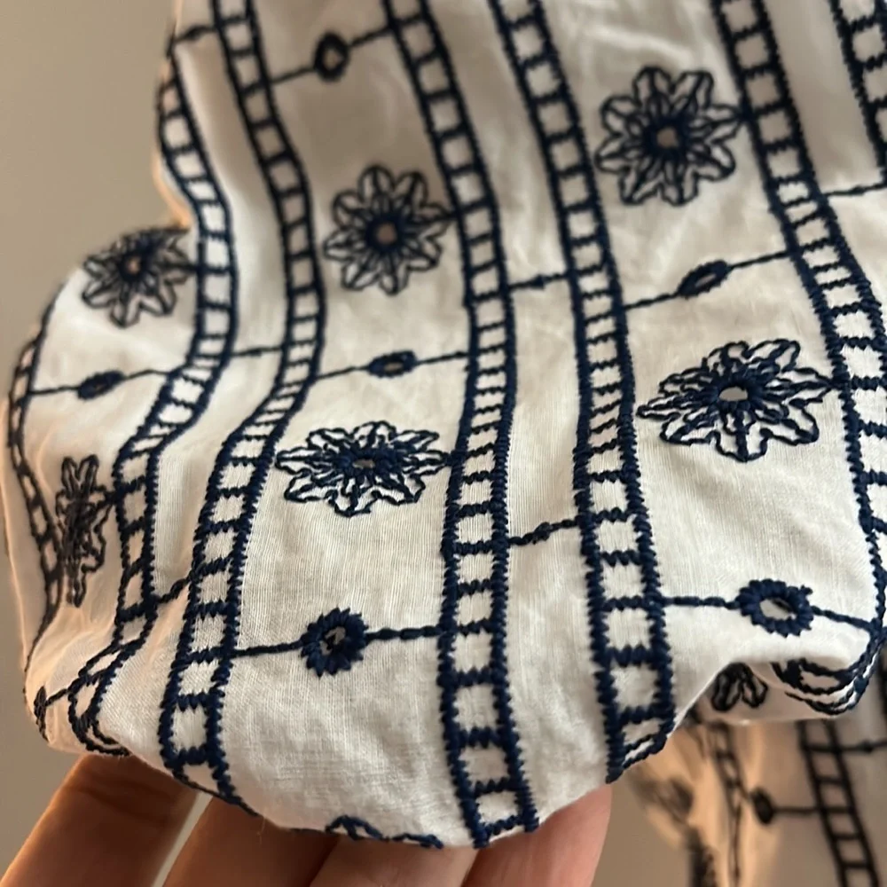 Zara embroidered cropped