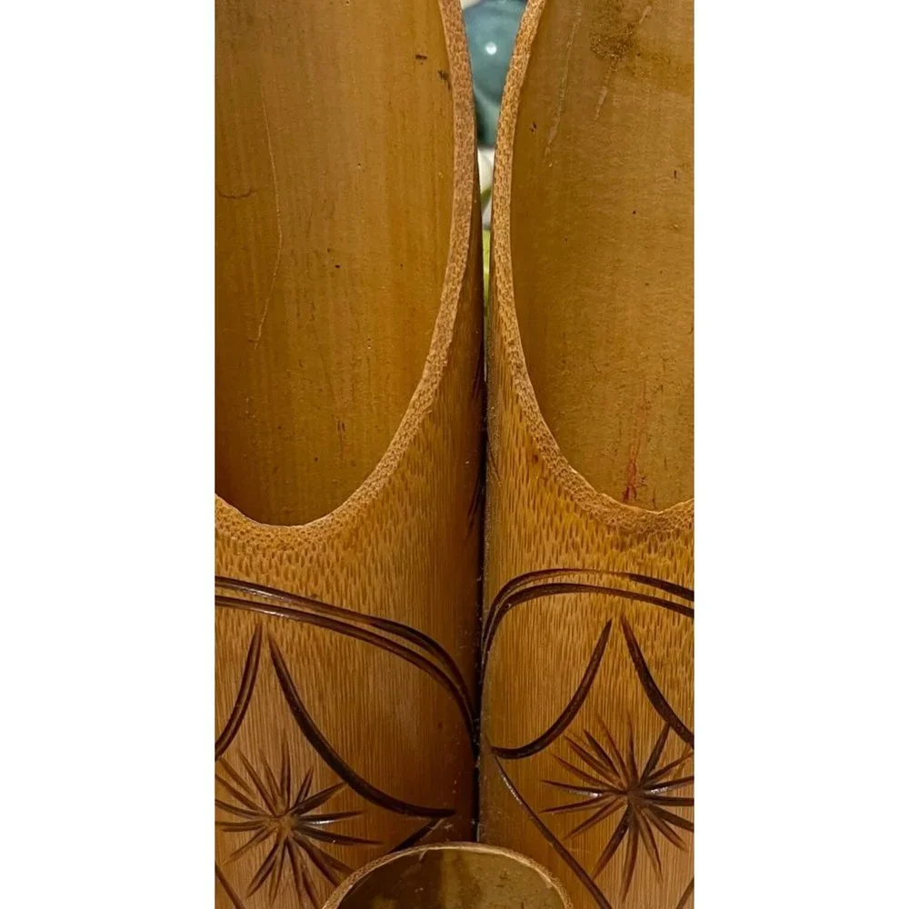 Bamboowala Natural Bamboo Pen Holder bamboowala very holder