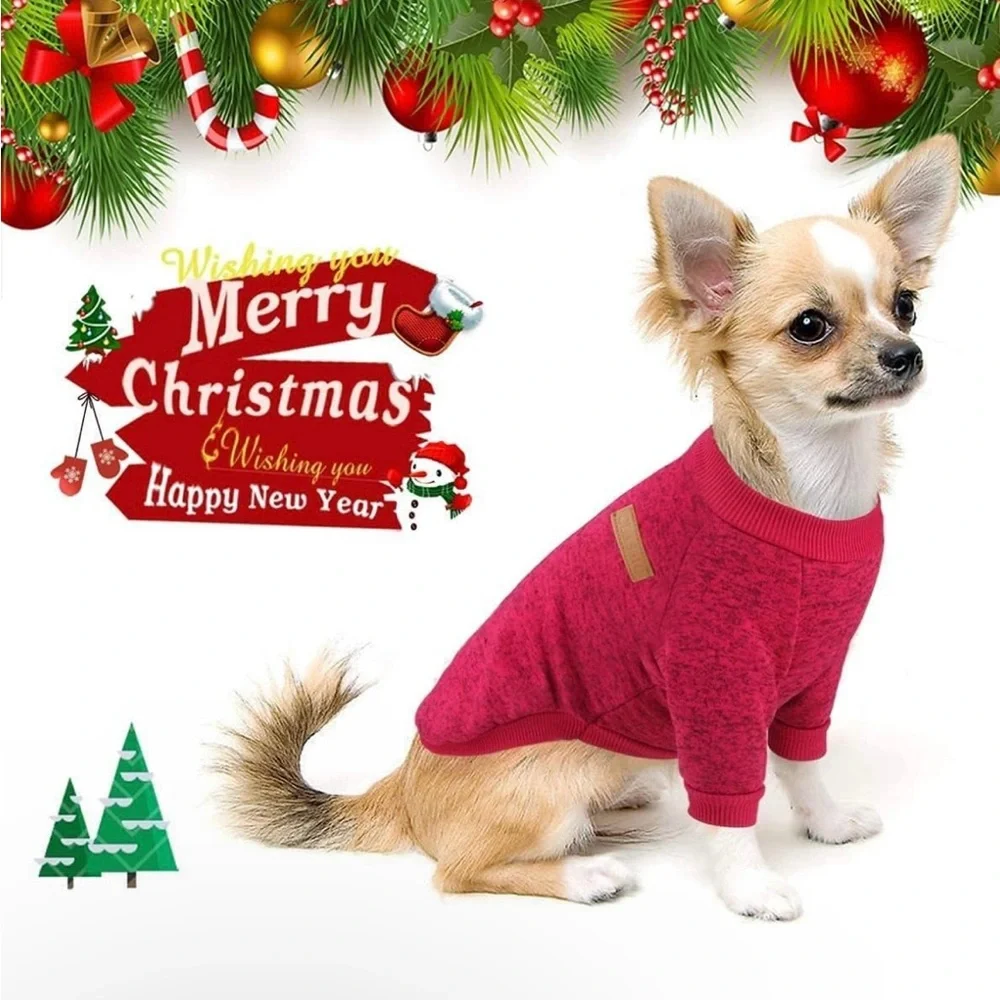 Warm and thick dog and cat sweater, for winter