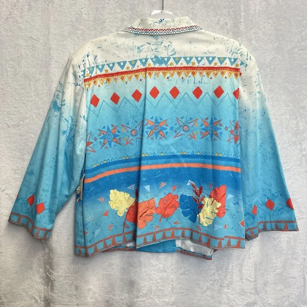 Vintage Drapers & Damons Desert Bloom Beaded/ Embroidered Jacket Women’s XL NWT