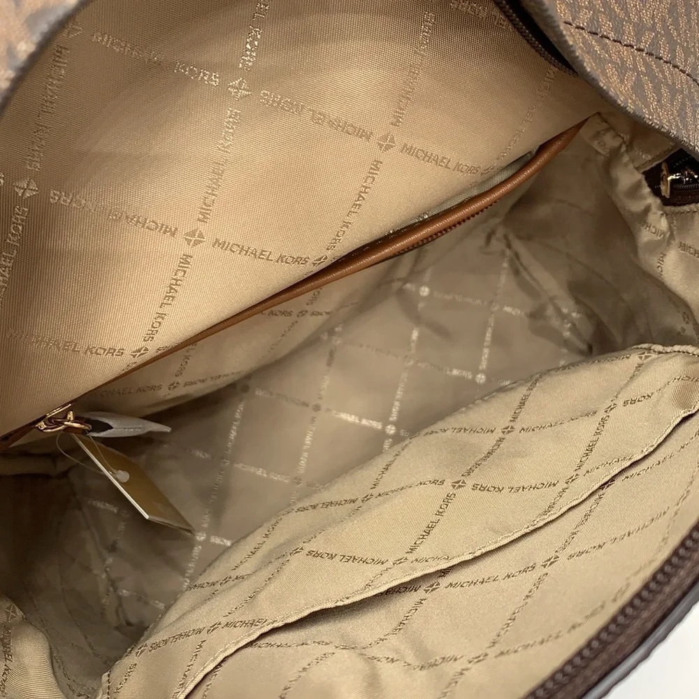 MICHAEL KORS Maisie Extra-Small Logo 2-in-1 Backpack Brown NWT
